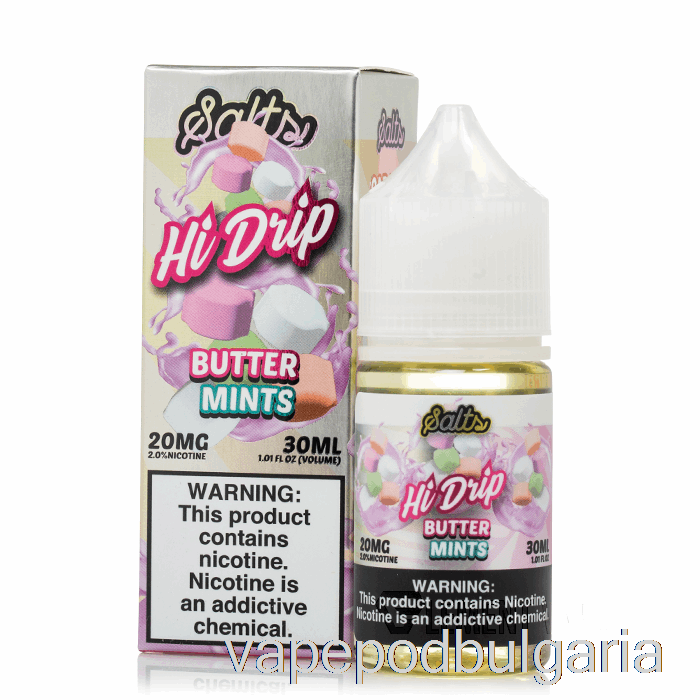 Vape Bulgaria Butter Mints - Hi-drip Salts - 30ml 20mg